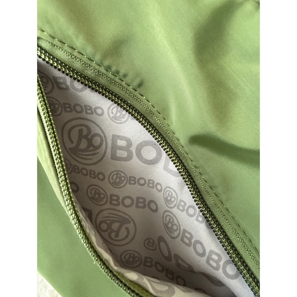 BOBO Olive Green Nylon Crossbody Bag Unisex Adjustable Strap Messenger Travel - Picture 10 of 14